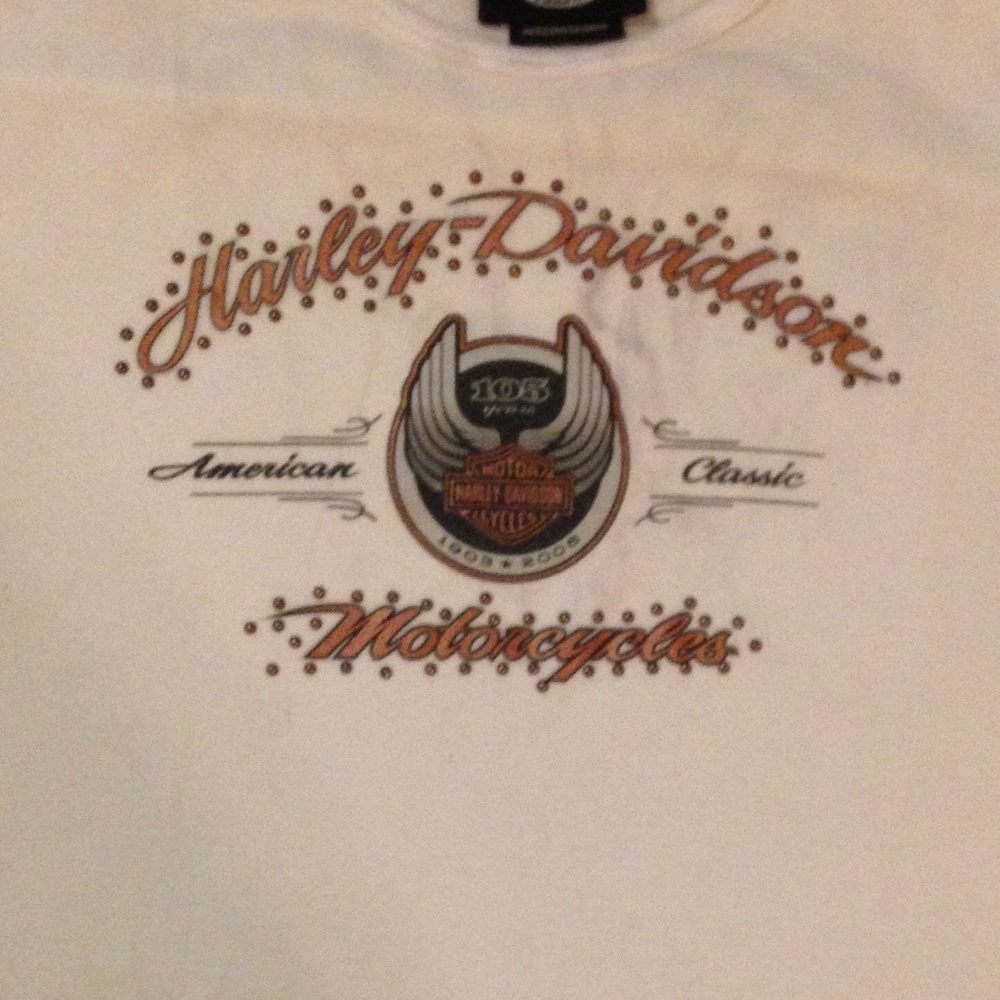 Harley Davidson 105th anniversary shirt.